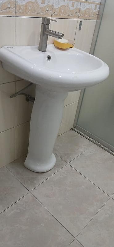 ручка: Piyedestal ayaqlı keramik lavabo dəsti - Material: sanitar — 5