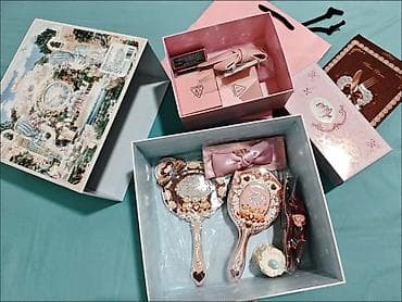 Tekstil: Flower knows box Şirin retro dizaynlı bəzək və aksesuar hədiyyə dəsti — 2