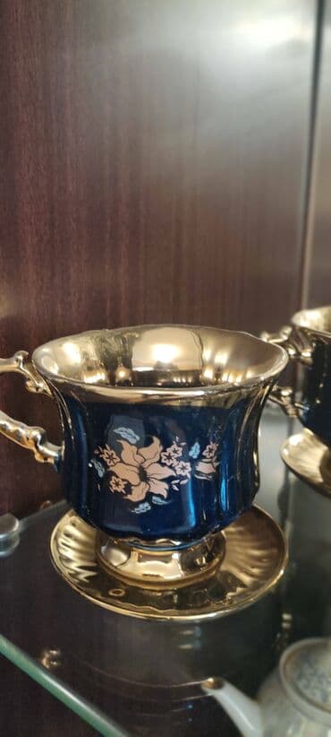 сахарница: Çay dəsti, rəng - Göy — 3