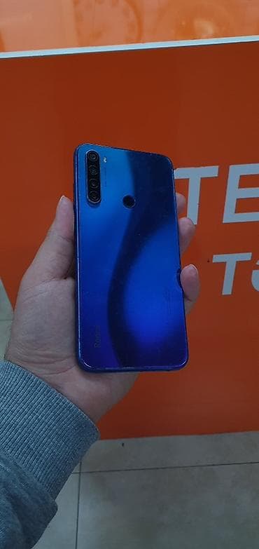 xiaomi модем: Redmi Note 8, 128 ГБ, цвет - Голубой, Отпечаток пальца — 1