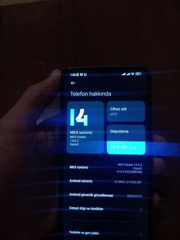 xiaomi redmi note 9 's: Redmi 9T, 128 GB, rəng - Göy, Barmaq izi — 8