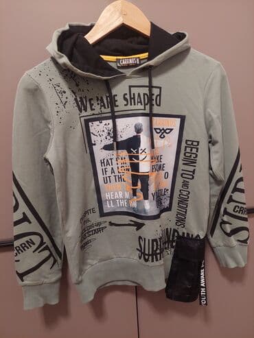 зеленые мужские спортивные костюмы: Мужская толстовка, Gucci, XS, цвет - Белый — 4