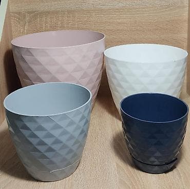 balzamin gulu: Məhsul: Dekorativ plastik güldan və balkon qutuları dəsti - Material — 1