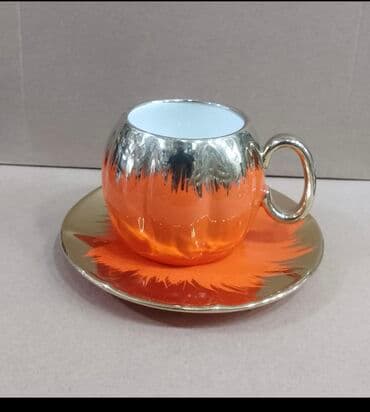 gence qab qacaq: Qəhvə dəsti, Keramika, 1 nəfərlik — 7