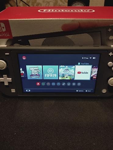 switch: Nintendo Switch Lite (boz rəng) Yenidən seçilmir çox az istifadə — 2