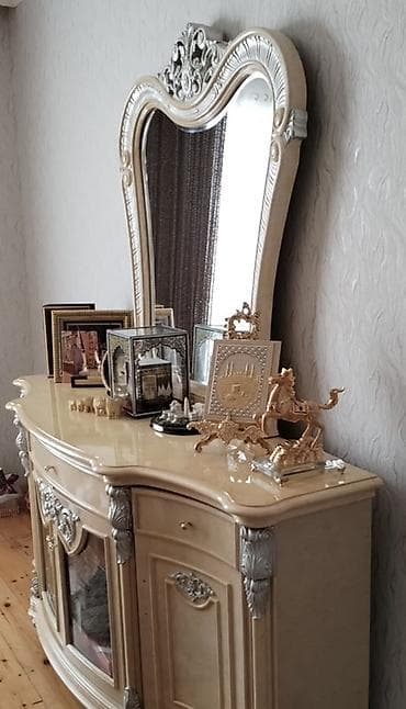 Для гостиной, Б/у, Нераскладной, Прямоугольный стол, 8 стульев — 2