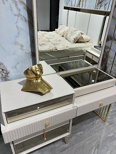 yataq dəsdləri: Məhsul: LED işıqlı makiyaj masaları və güzgü dəstləri - Dizayn — 5