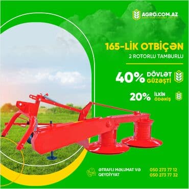 ot bağlaması: Otbiçən rotorlu 165-lik 40% dövlət güzəşti ilə Rəsmi zəmanətlə Türkiyə — 1