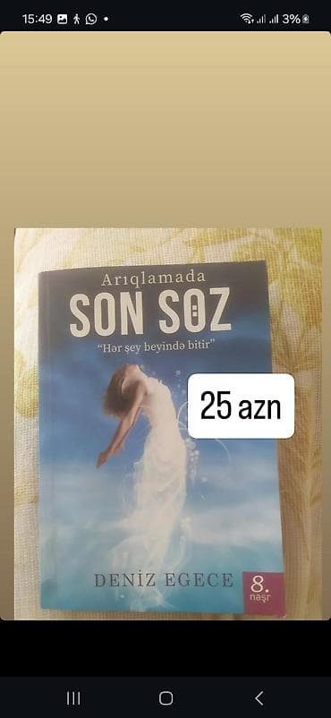 test kitablar: Məhsul: Kitab – “Arıqlamada Son Söz” Müəllif: Deniz Egece Şüar — 1