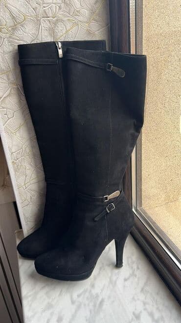 qadın çəkmə: Ölçü: 39, rəng - Qara, İşlənmiş — 1