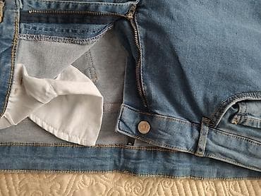 Cinslər: Açıq mavi rəngli qadın cins şalvar - Kəsim: daralan (tapered) paça — 4