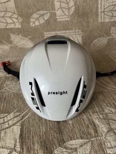 Velosiped aksesuarları: MET “Presight” replika velosiped dəbilqəsi - Rəng: ağdan boz — 1