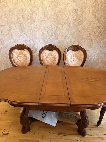 komputer desti: Qonaq otağı üçün, Açılan, Oval masa, 4 stul — 2
