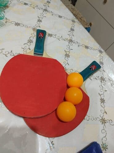 купить стол для бильярда: Ideal vəziyyətdə stolüstü tenis setkası, 2 ədəd raketka, 5 ədəd şar — 3