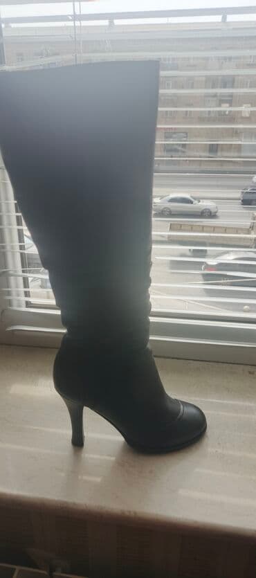 çəkmə: Çəkmə, Ölçü: 36, rəng - Qara, İşlənmiş — 1