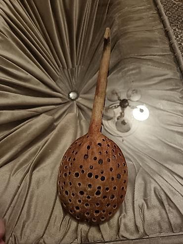 pendir: Taxta dəlikli kepçe (şümal qaşıq) - Material: tamamilə ağacdan — 1