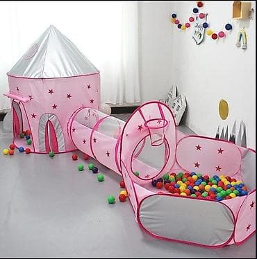 Детская одежда и обувь: Tunelli Çadır Çəhrayı rəngi mövcuddur Ölçüsü: 320×90×40 ✅Qiymət — 1