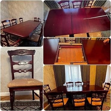 Acilan masa+8 stulla 450 azn, taxdadir,
Unvan xirdalan(Gülü) E