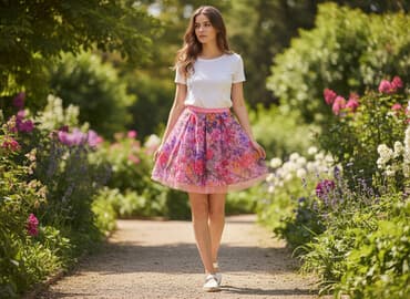 Tavalar: 38 ölçüdür.Lila&Rose.Qız uşaqları üçün ətək - Model: çiçək və — 1