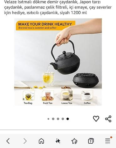 lala.fo posuda: Rəng - Qara, Dəm caydanı, Çuqun, Yaponiya — 10