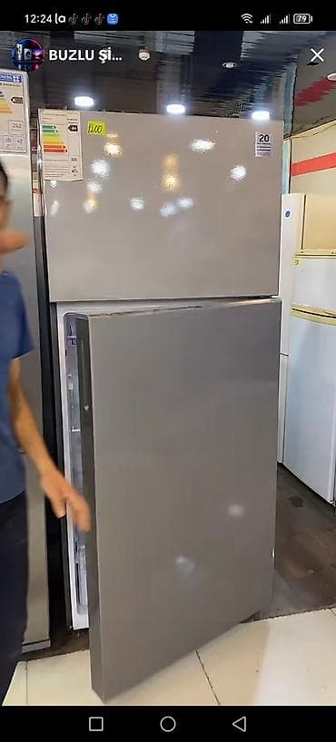 ups satisi: İki qapılı məişət soyuducusu - Rəng: boz/metallik - Qapı düzümü — 1