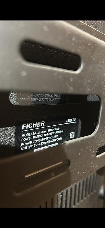 Televizorlar: FICHER LED TV – Model: HAS 43D20 Xüsusiyyətlər: - Ekran: 43 düym LED — 2