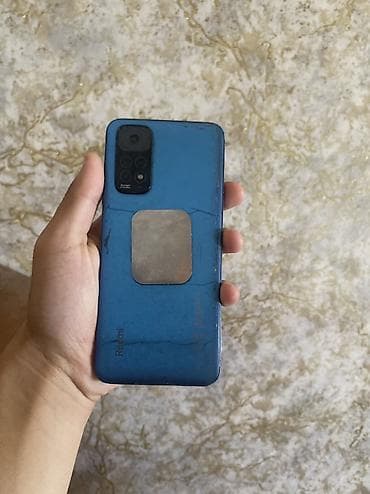 Мобильные телефоны и аксессуары: Redmi 11, 128 ГБ, цвет - Голубой, Отпечаток пальца, Две SIM карты, Face ID — 2
