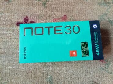 samsung note 10 plus ikinci el: Infinix Note 30, 256 GB, rəng - Qara, Sensor — 5