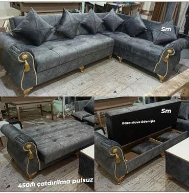 qupka: Künc divan, Yeni, Açılmayan, Bazasız, Parça, Şəhərdaxili pulsuz çatdırılma — 1