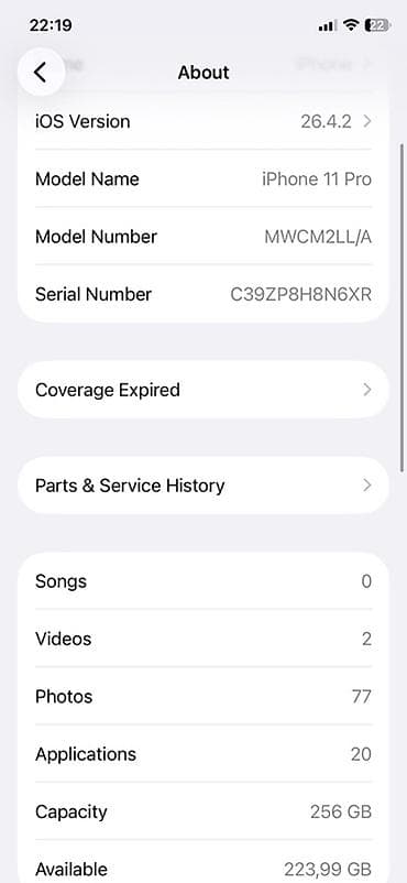 ıphone 8 ekran: IPhone 11 Pro, Space Gray, Face ID — 7