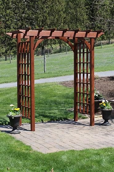 palan: Bağ Arkalığı/Arbor – dekorativ taxta giriş konstruksiyası - Material — 2