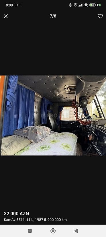 maşın üçün kamera: KamAZ 5511 samosval + qoşqu - Mühərrik: 11 L dizel - Buraxılış ili — 6