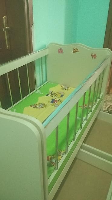 islenmis matraslar: Oğlan və qız üçün, İşlənmiş, Dördbucaq, Beşik, Dəstsiz, Matrassız, Yellənmə mexanizm ilə — 3