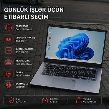 İntel core 11 nəsil/8 GB DDR4/ İPS Ekran 14 Salam əziz dostlar 🖐🏻