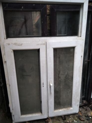 Quru inşaat materialları: PVC pəncərə dəstləri - Material: ağ və tünd qəhvəyi rəngdə PVC — 1