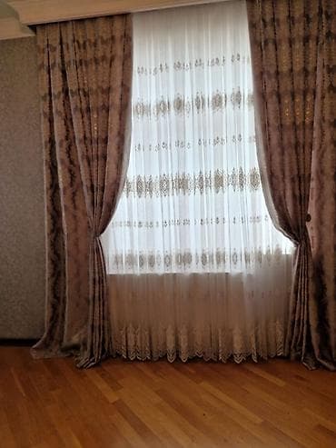 bra divar lampasi: Klassik üslubda dekorativ pərdə dəsti - Tərkib: 1 dəst ağır dekor — 1