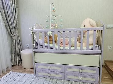 2nəfərlik taxt: Oğlan və qız üçün, Dördbucaq, Beşik, Dəst ilə, Matras ilə, Yellənmə mexanizmsiz — 2