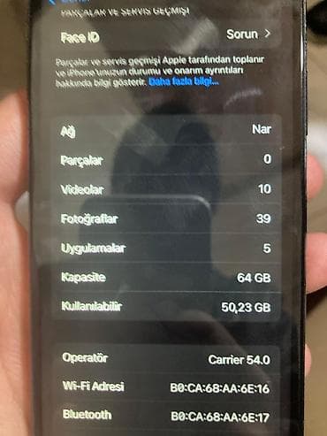 gence tap az telefon: IPhone X, 64 GB, Space Gray, Face ID — 6