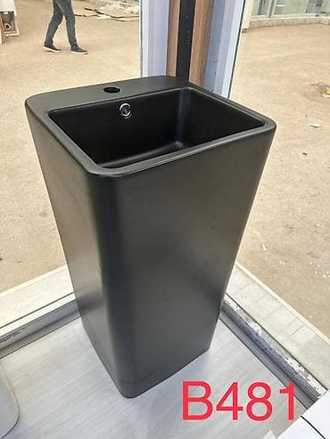 Model: B481 Qara rəngli, döşəməyəquraşdırılan kvadrat formalı yuma