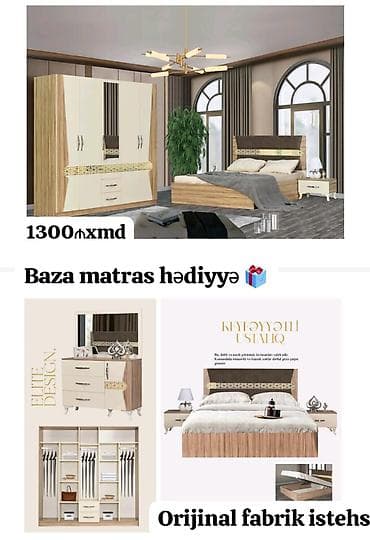 sap: Yataq otağı dəsti – orijinal fabrik istehsalı Tərkibi: - 4 qapılı — 1