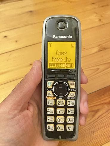 Техника для кухни: Стационарный телефон Panasonic, Беспроводной, Б/у, Самовывоз — 1