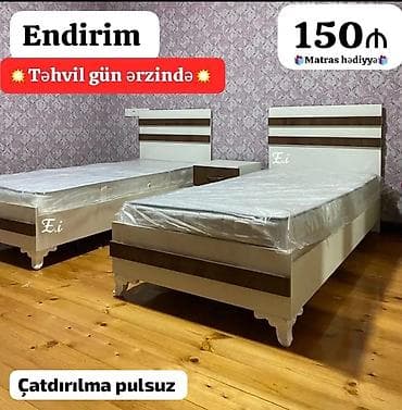 Təknəfərlik çarpayı, Matras ilə lalafo.az -da Təknəfərlik çarpayı, Matras ilə