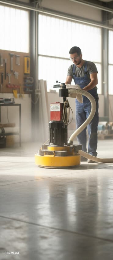 Parket və beton səthlərin cilalanması üçün sənaye tipli maşın -