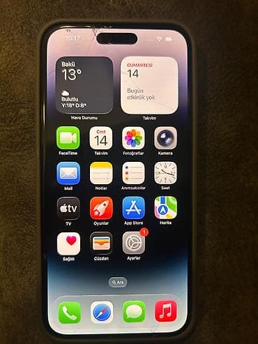 iphone nauşnik: IPhone 14 Pro Max, 128 GB, Space Gray, Barmaq izi, Face ID — 6