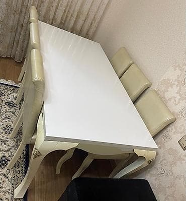 GulEndirim edildi ‼️ ✔️230 man (Zığ). Masa dəsti. 6 stul ilə.Ölçü — 1