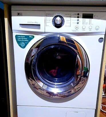 стиральная машина с вертикальной загрузкой: Стиральная машина LG, 6 кг, Б/у, Автомат, Платная доставка — 1