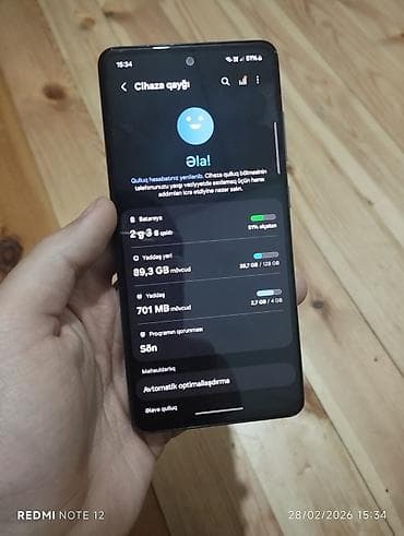 iphone 12 ucuz: Samsung Galaxy A52, 128 GB, rəng - Bənövşəyi, Barmaq izi — 3