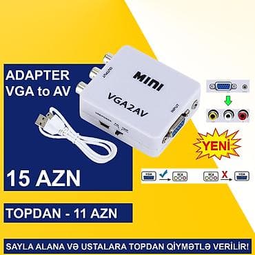 VGA Adapterlər SAYLA ALANA VƏ USTALARA TOPDAN QİYMƏTLƏ VERİLİR! ⭐VGA — 3