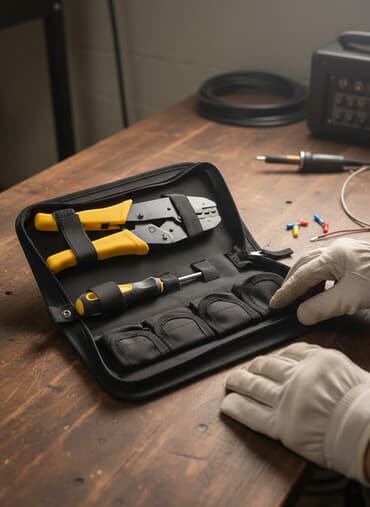 led profil: Çoxfunksiyalı pres aləti dəsti Tərkib: - Sarı-qara tutacaqlı, qıfıllı — 1