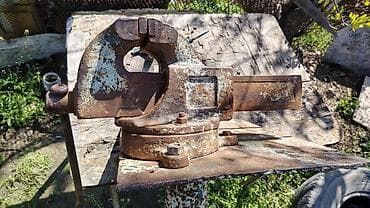 Məngənələr: Ağır tip dəzgah sıxacağı (müqəffəz) - Döküm gövdə, güclü konstruksiya — 1